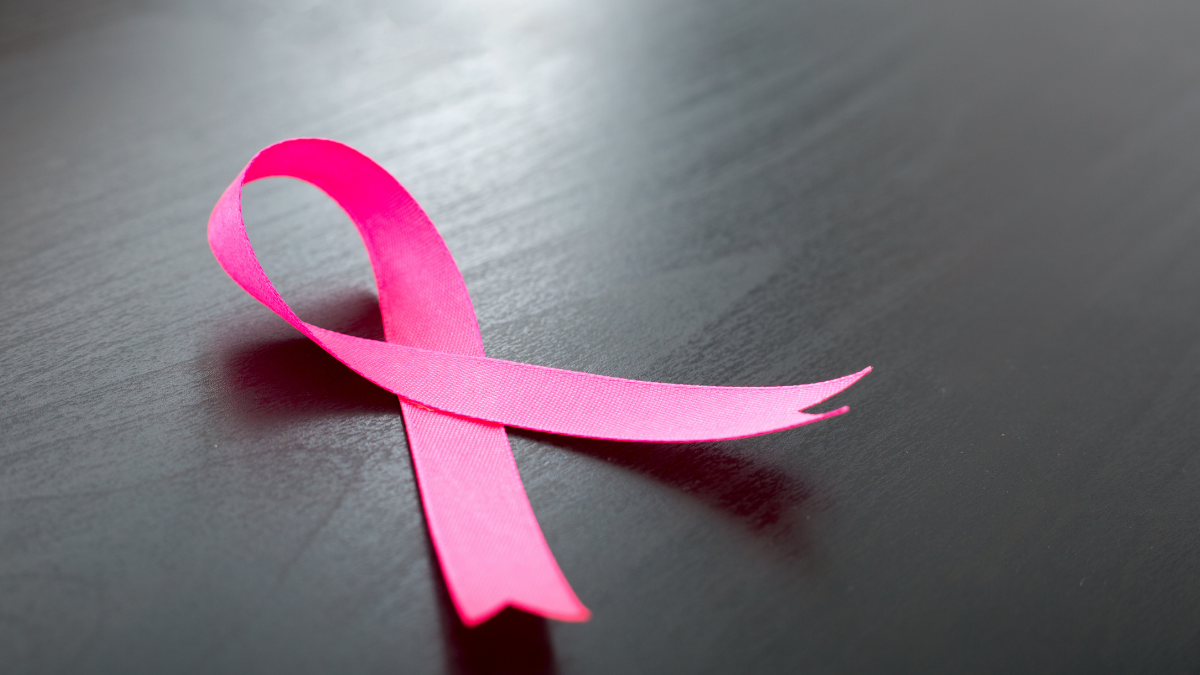 Pink ribbon for breast cancer awareness
